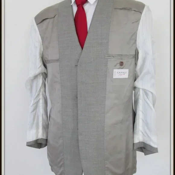 CANALI PROPOSTA MEN SPORT JACKET 100% WOOL MADE IN ITALY SIZE US 40R